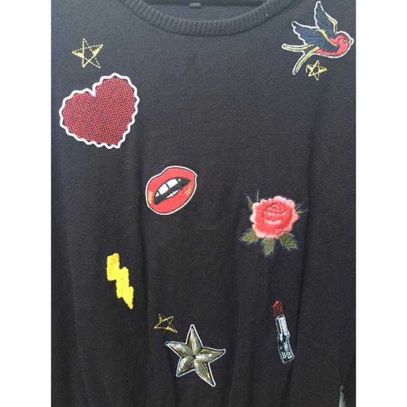 Torrid embellished patches sweater - Picture 3 of 6